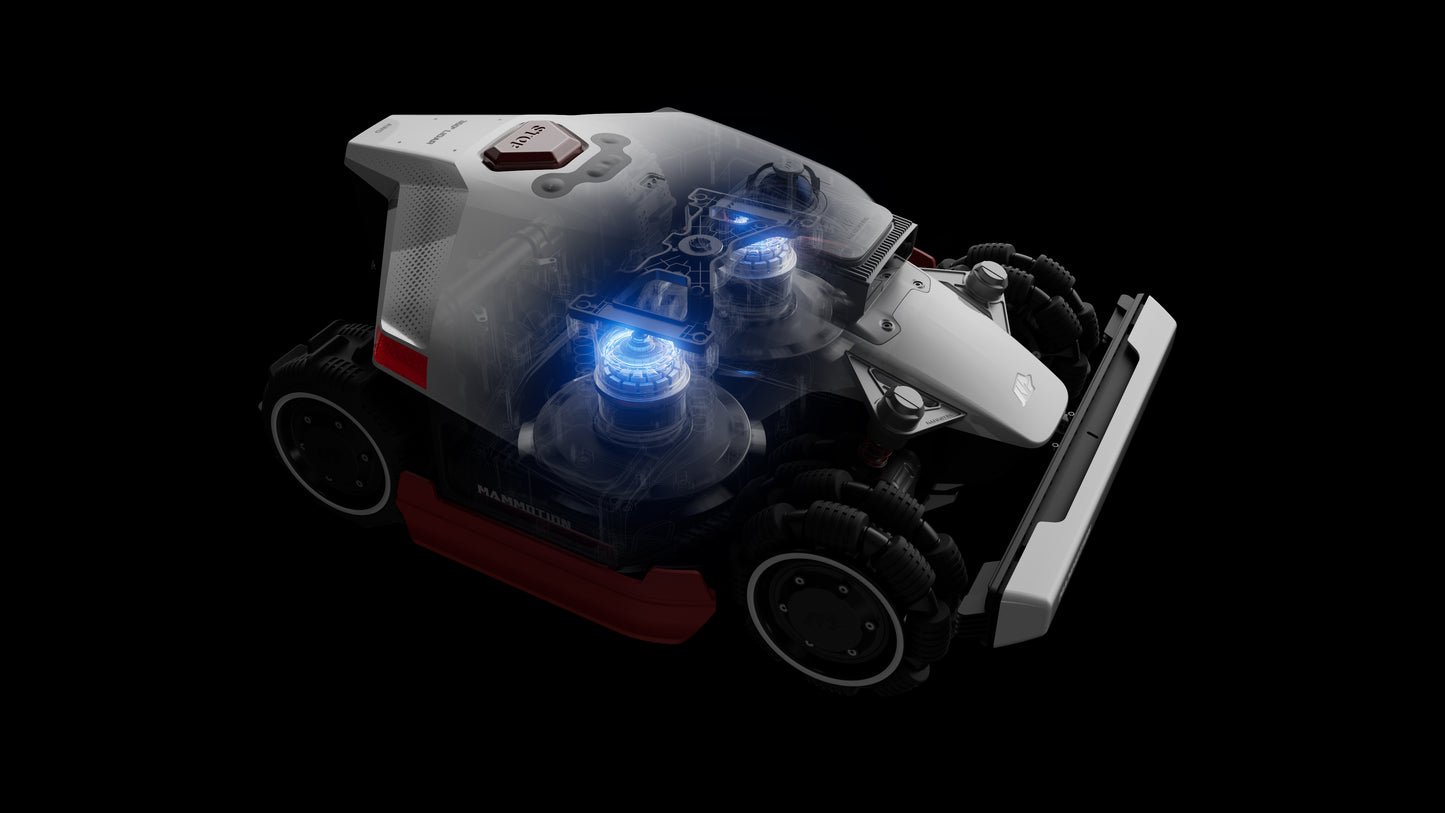 Mammotion Mähroboter LUBA 3 AWD 3000 | für 3000m² mit 360° LiDAR + NetRTK + KI-Vision